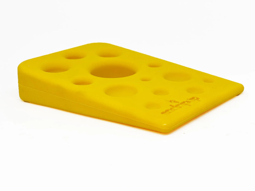 Swiss Cheese Wedge Nylon Dog Chew Toy for Aggressive Chewers