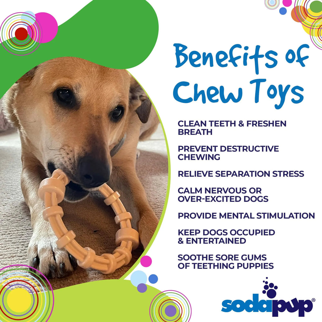 Chicken Flavored Teething Ring for Puppies & Aggressive Chewers