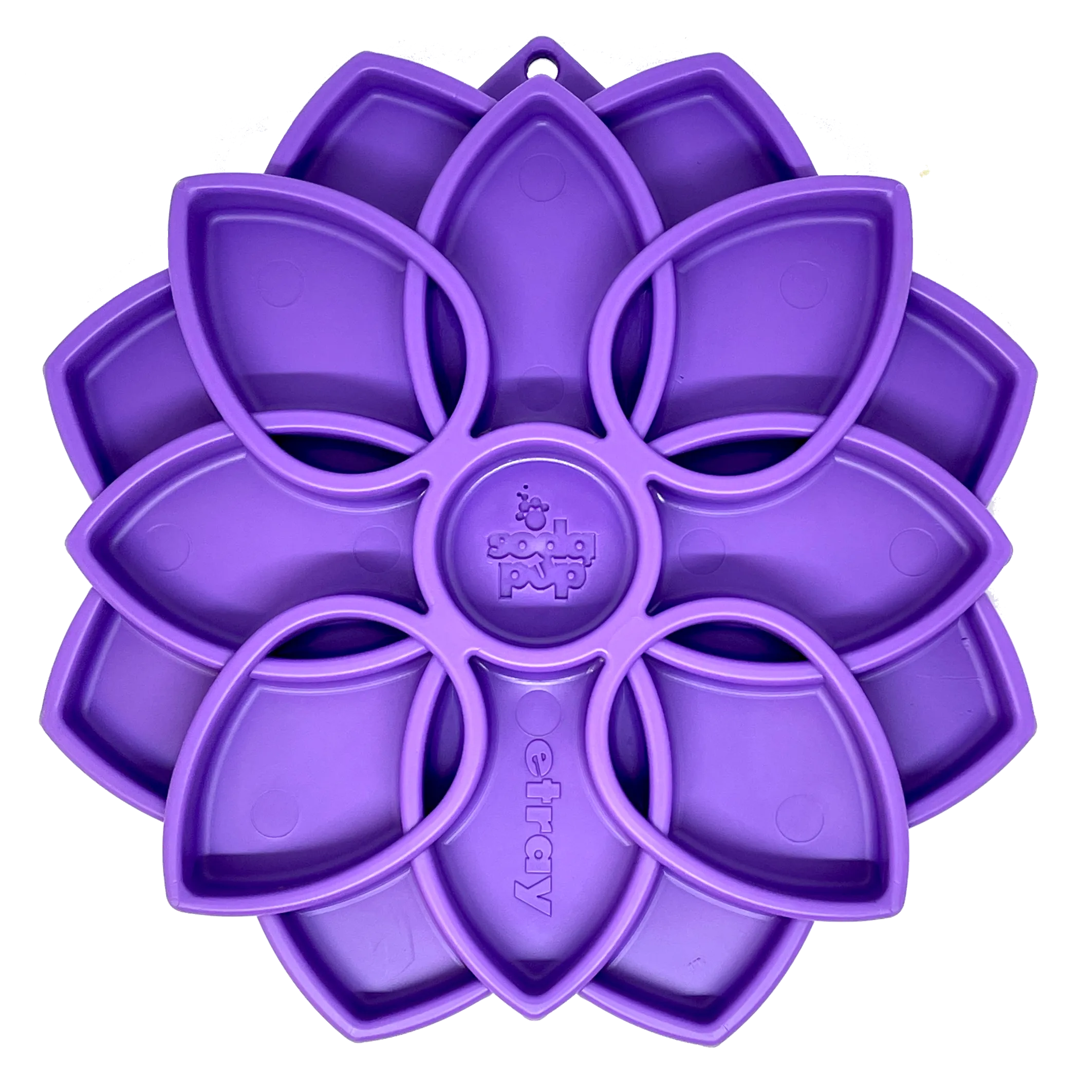Mandala eTray Shallow Slow Feeder Dog Bowl for Enrichment