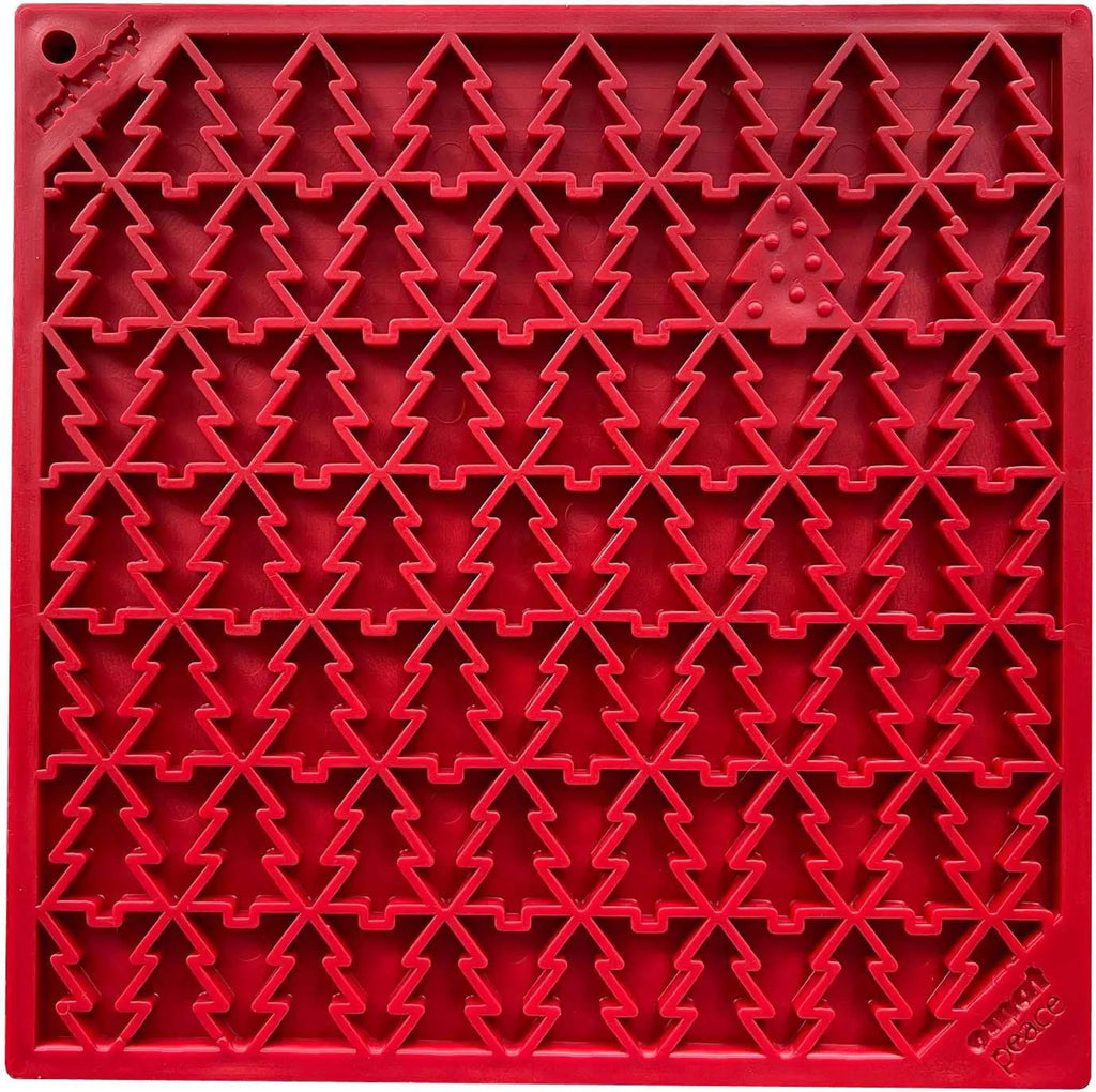 Peace Christmas Tree emat - Enrichment Lick Mat for Dogs and Cats