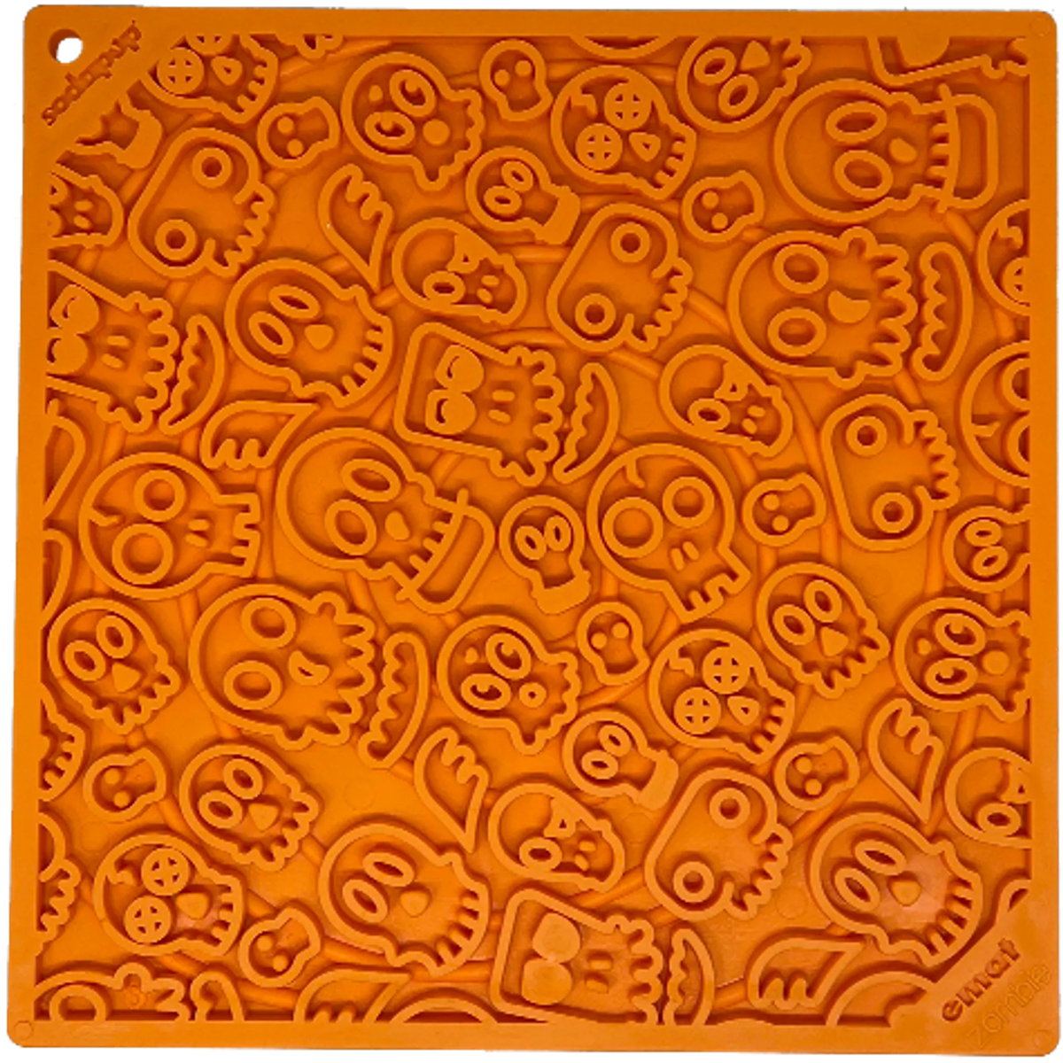 Zombie eMat - Enrichment Lick Mat for Dogs and Cats | Halloween Skull Design