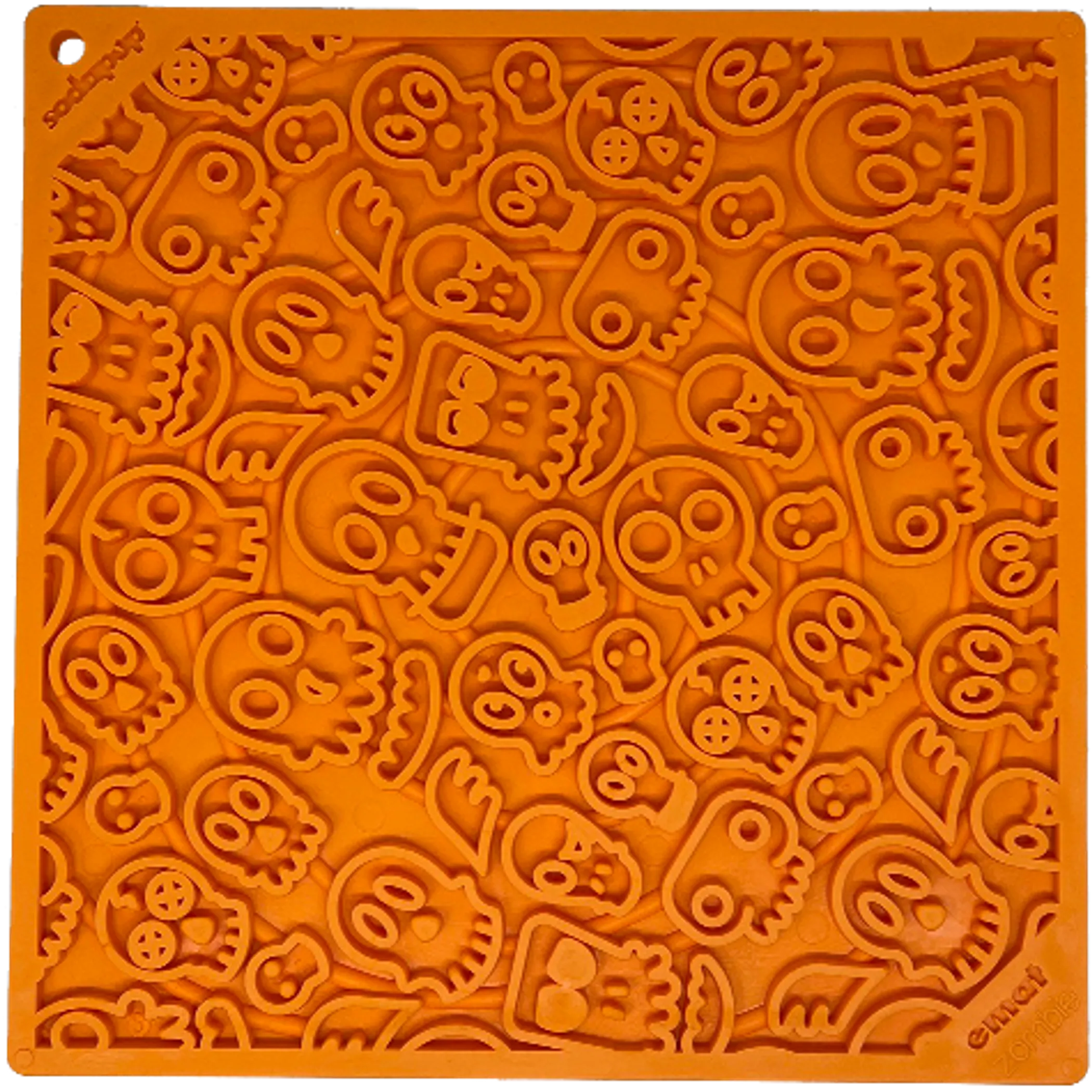 Zombie eMat - Enrichment Lick Mat for Dogs and Cats | Halloween Skull Design