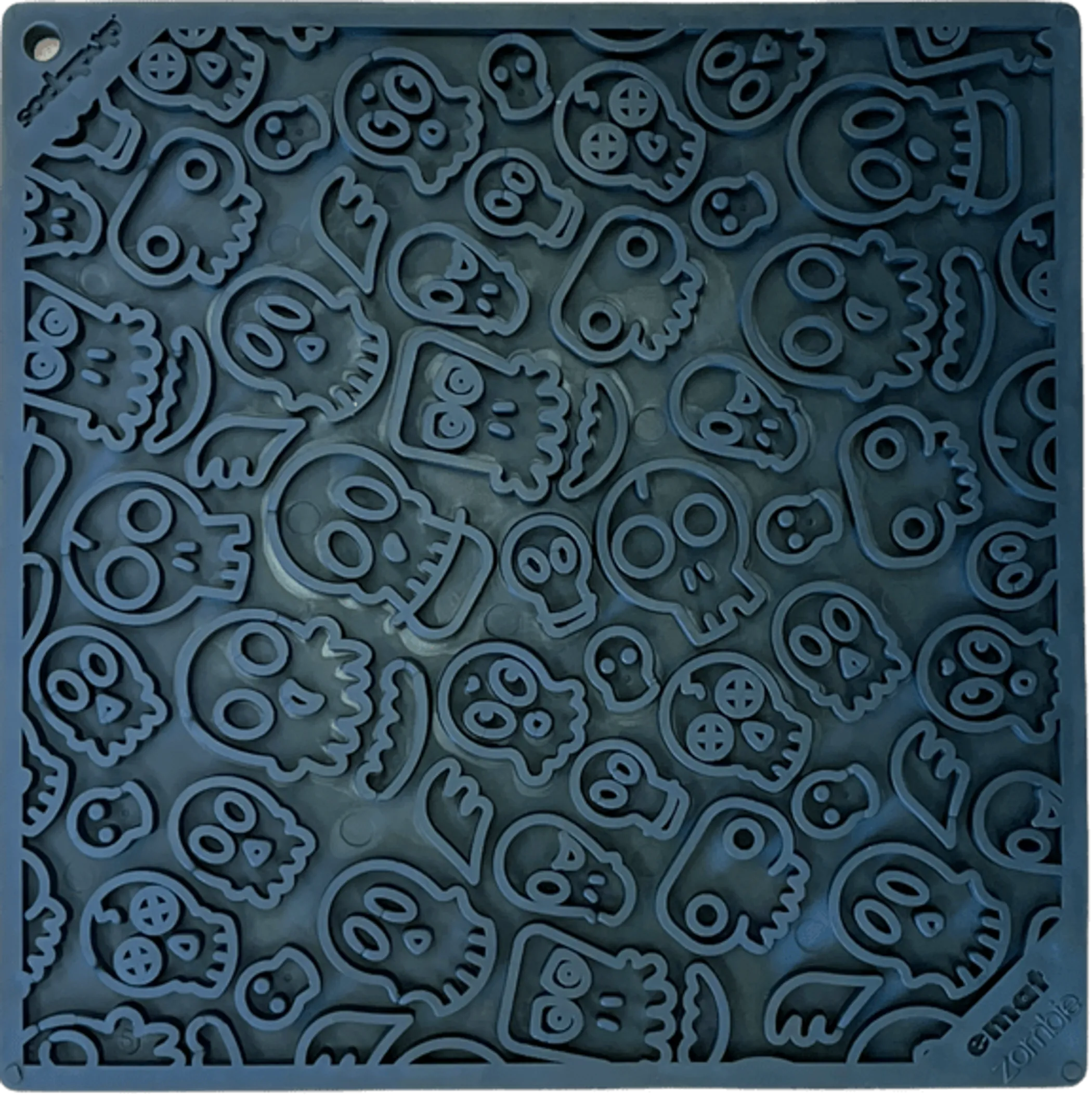 Zombie eMat - Enrichment Lick Mat for Dogs and Cats | Halloween Skull Design