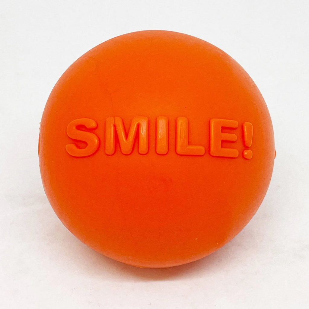 Smile Ball Ultra Durable Synthetic Rubber Chew Toy & Floating Retrieving Toy